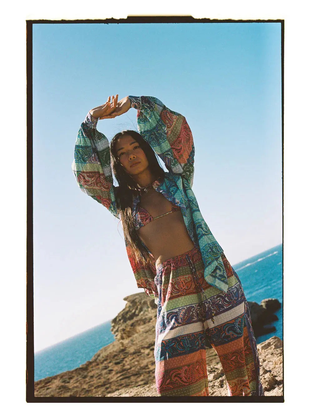 Marseille Silk Smock Shirt Boteh