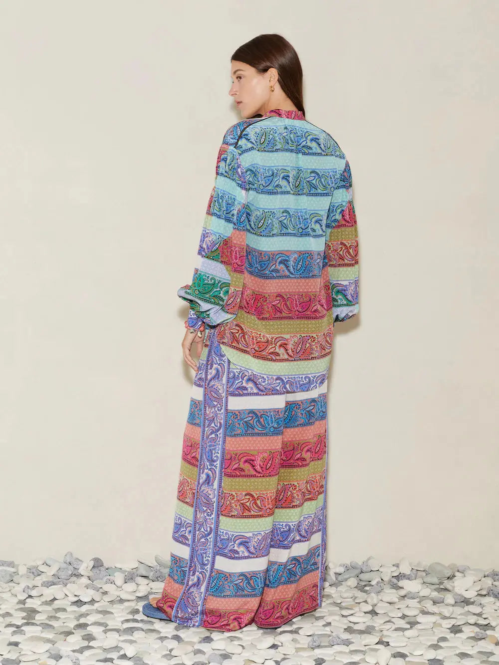 Marseille Silk Smock Shirt Boteh