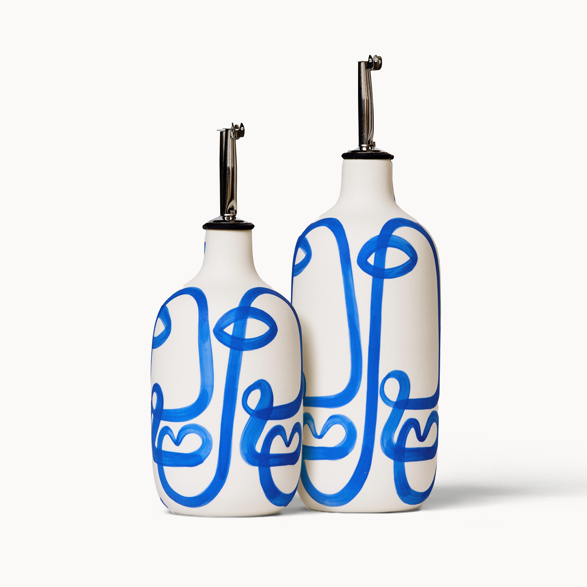 Oil / Vinegar Cruets - Cobalt Cara Franca
