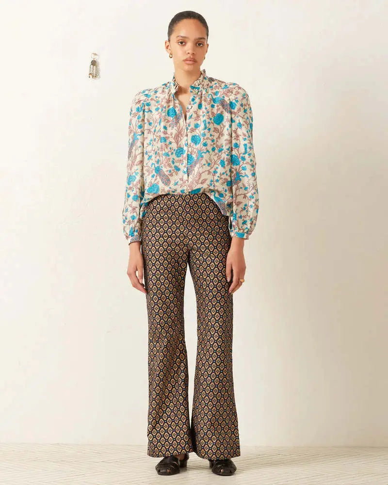Annabel Peacock Plume Shirt Alix of Bohemia