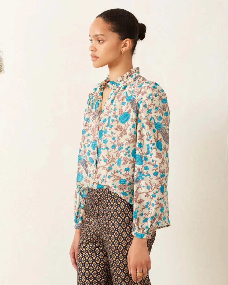 Annabel Peacock Plume Shirt Alix of Bohemia