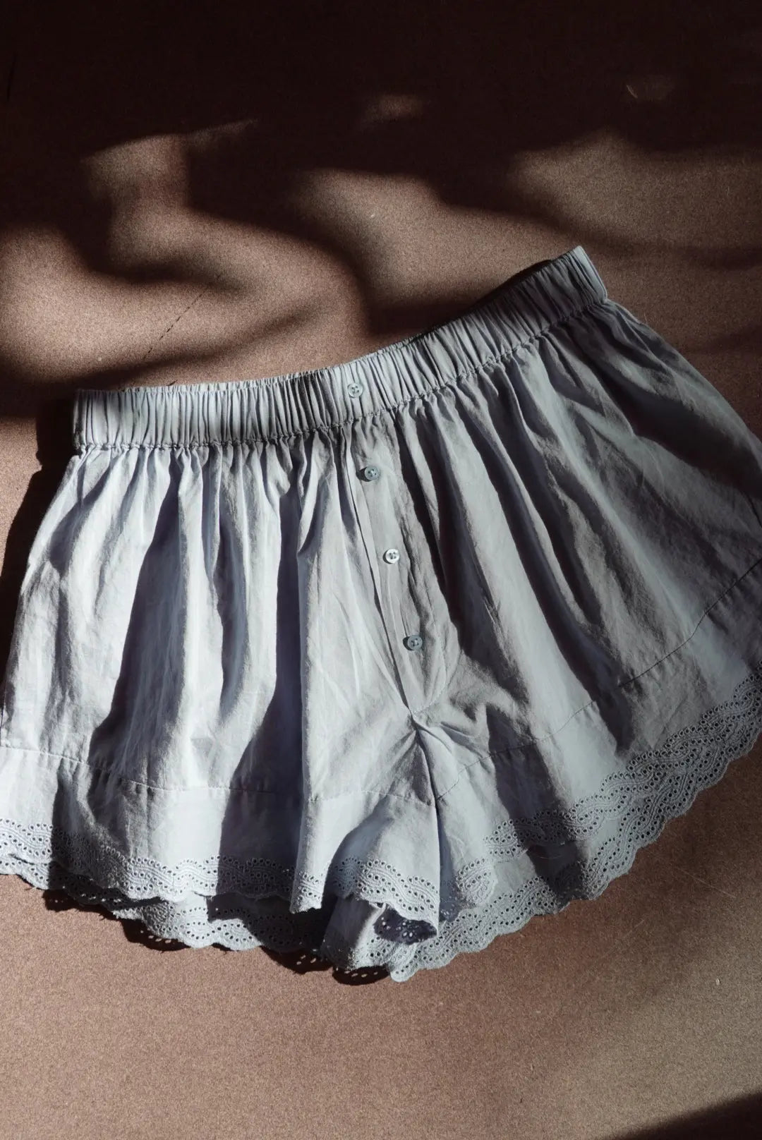 The GREAT The Eyelet Tap Shorts The Great