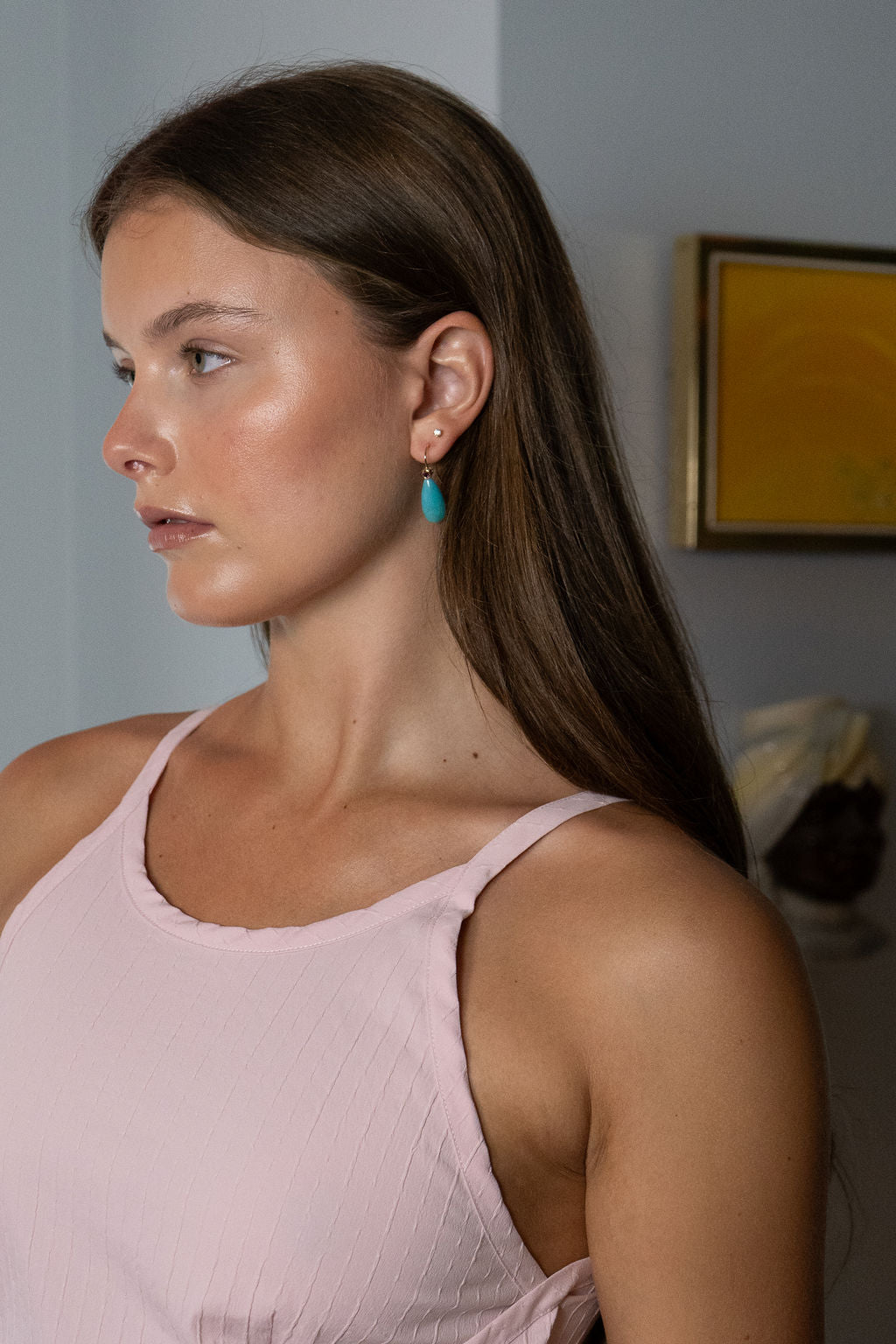 14k Pink Rhodolite & Amazonite