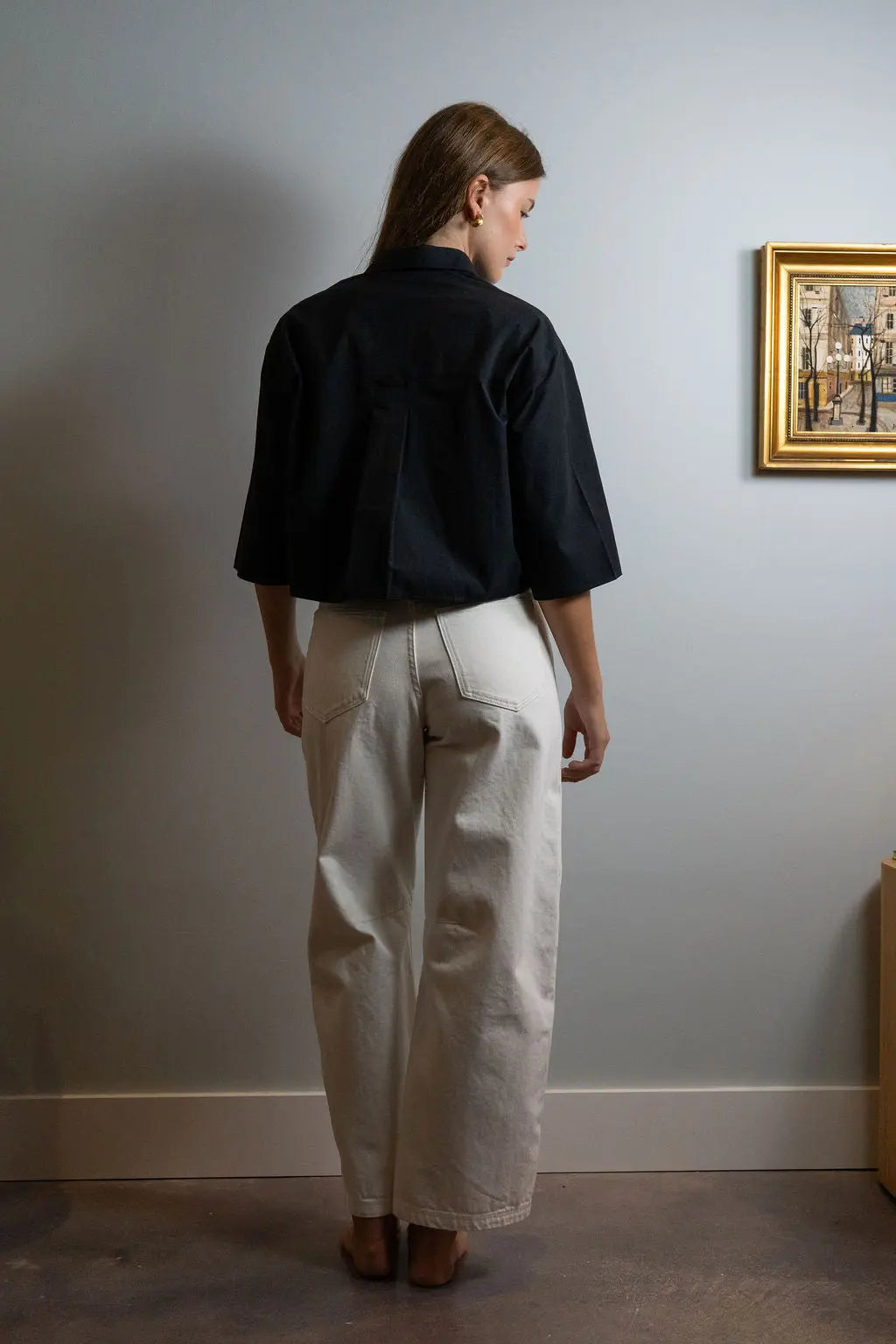 Cropped Short Sleeve Shirt Maria McManus