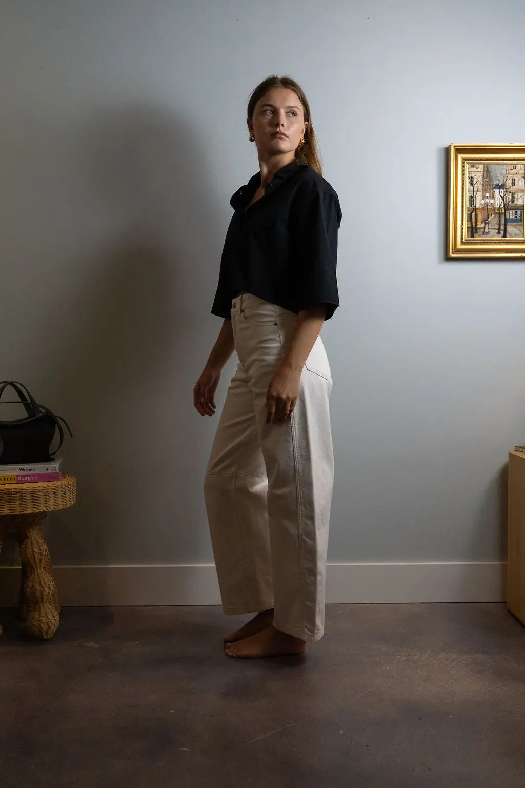 Cropped Short Sleeve Shirt Maria McManus