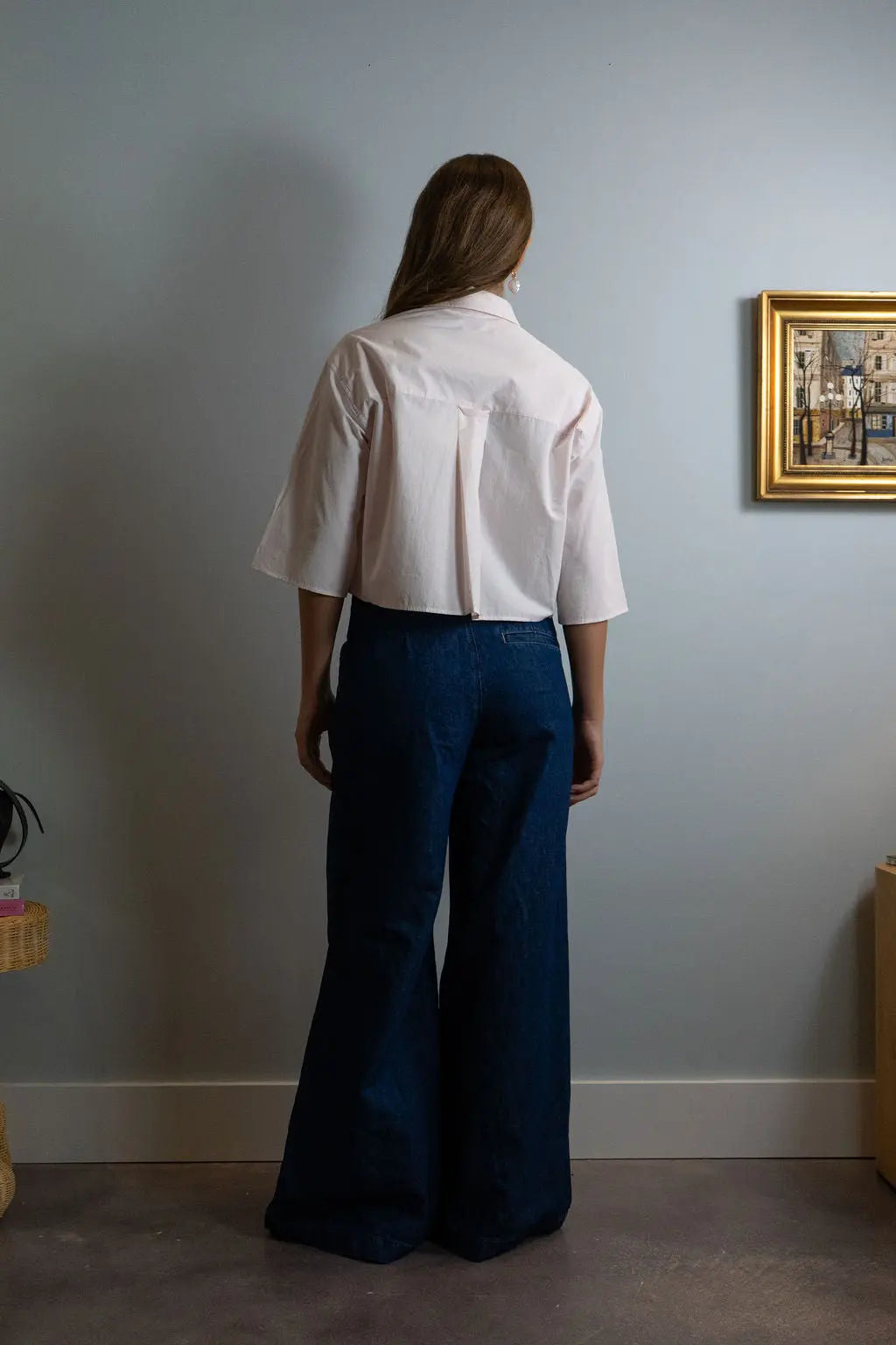 Cropped Short Sleeve Shirt Maria McManus