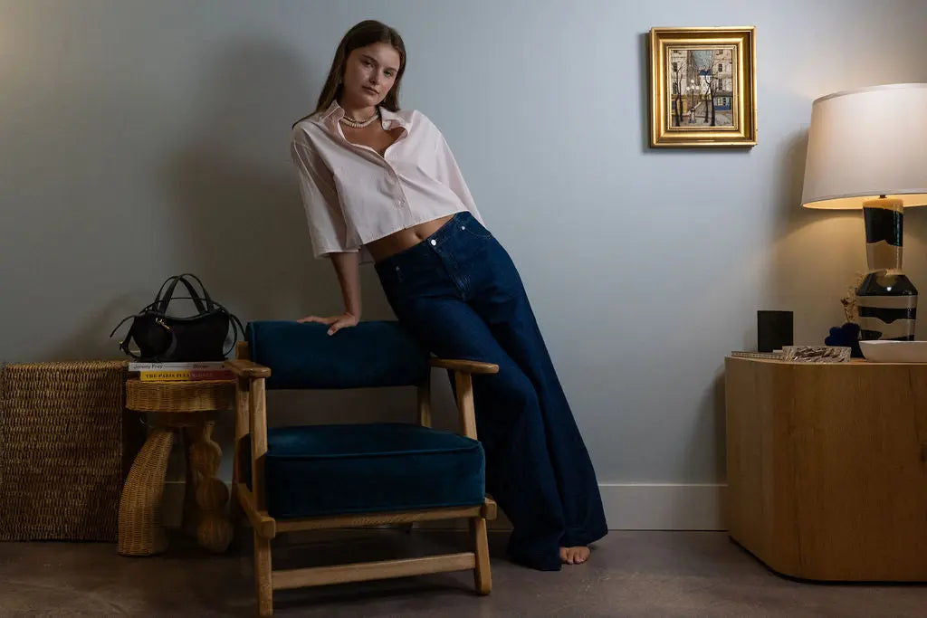 Cropped Short Sleeve Shirt Maria McManus