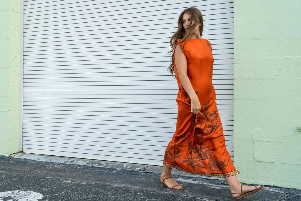 Alemais Monkey Dance Silk Midi Dress Alemais