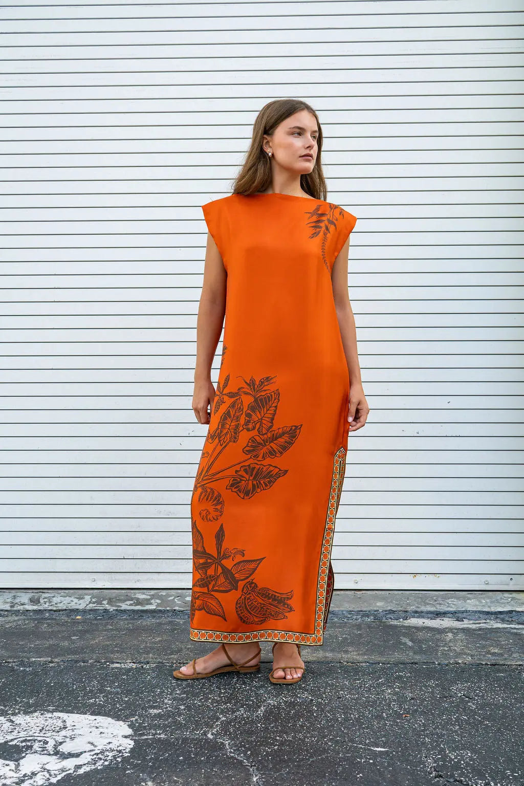 Alemais Monkey Dance Silk Midi Dress Alemais