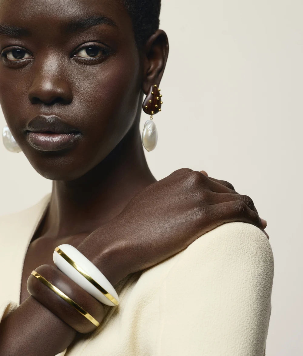 Lizzie Fortunato Halo Cuff Alabaster