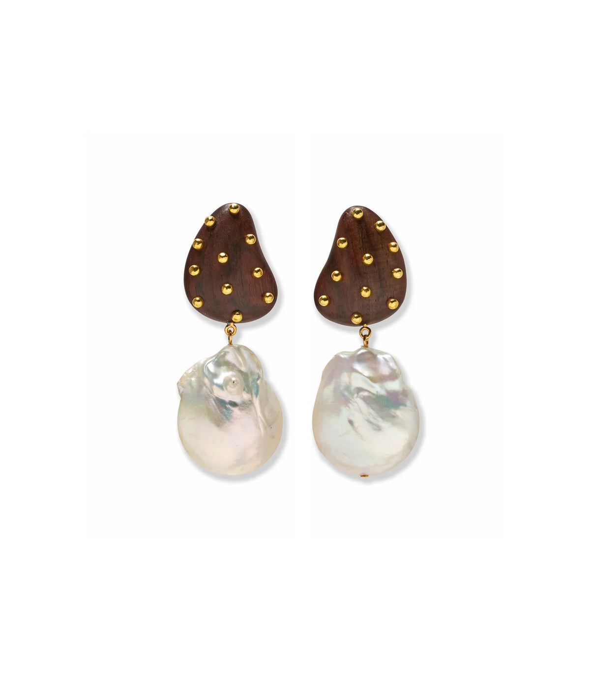 Lizzie Fortunato Orbit Earrings Pearl