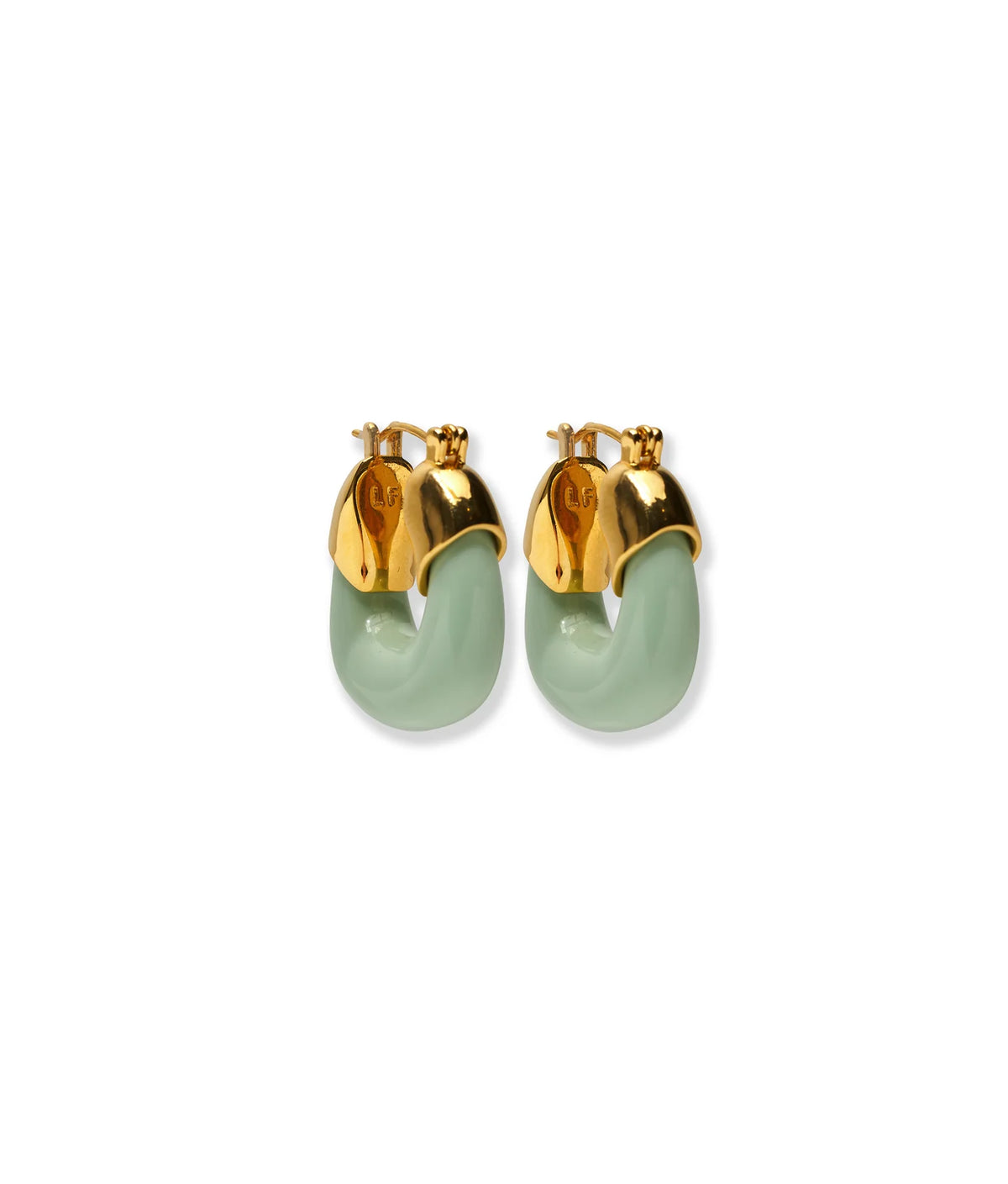Lizzie Fortunato Mini Organic Hoops Seafoam