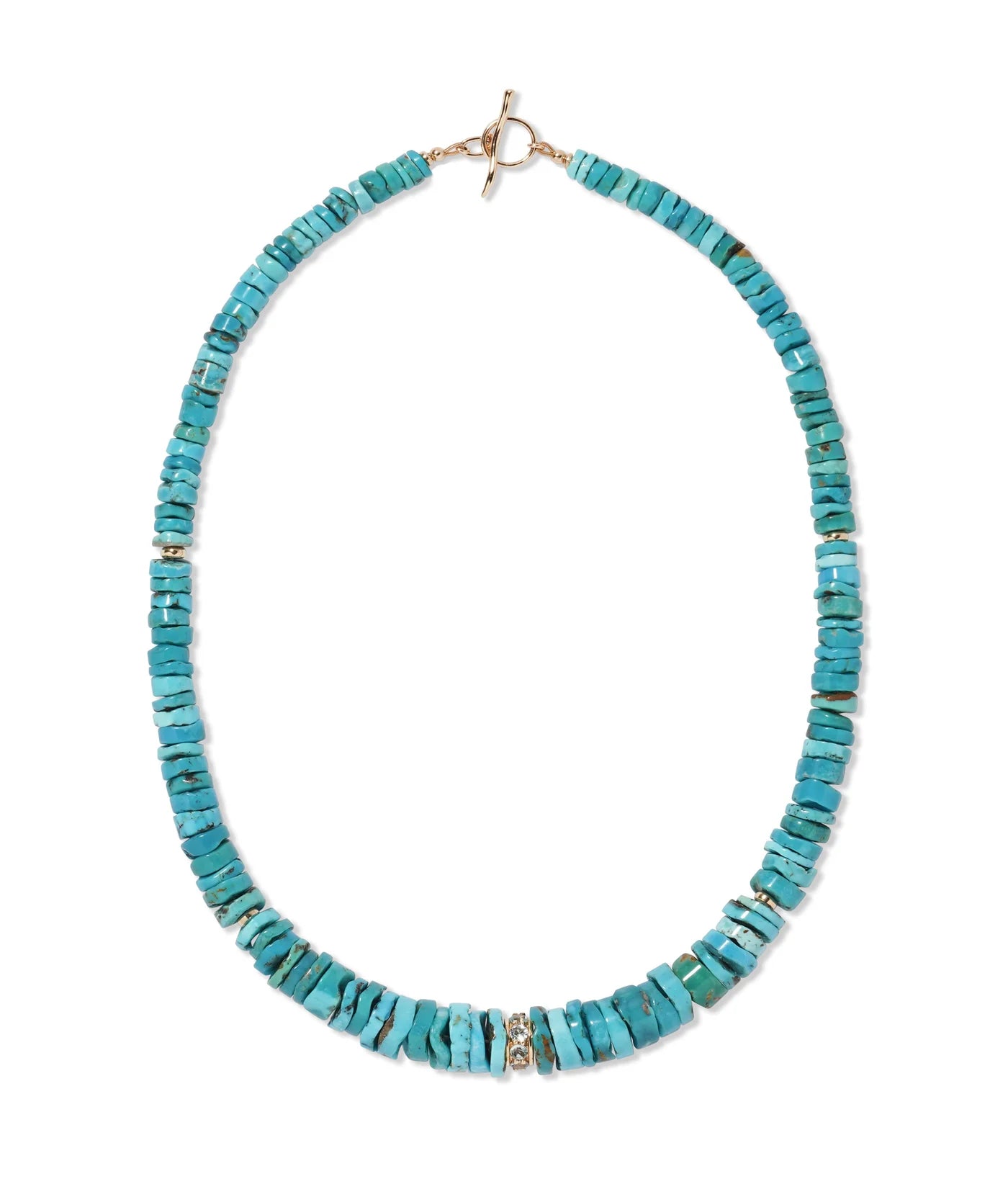 Lizzie Fortunato Turquoise, Sky Blue Topaz & 14k Gold Necklace