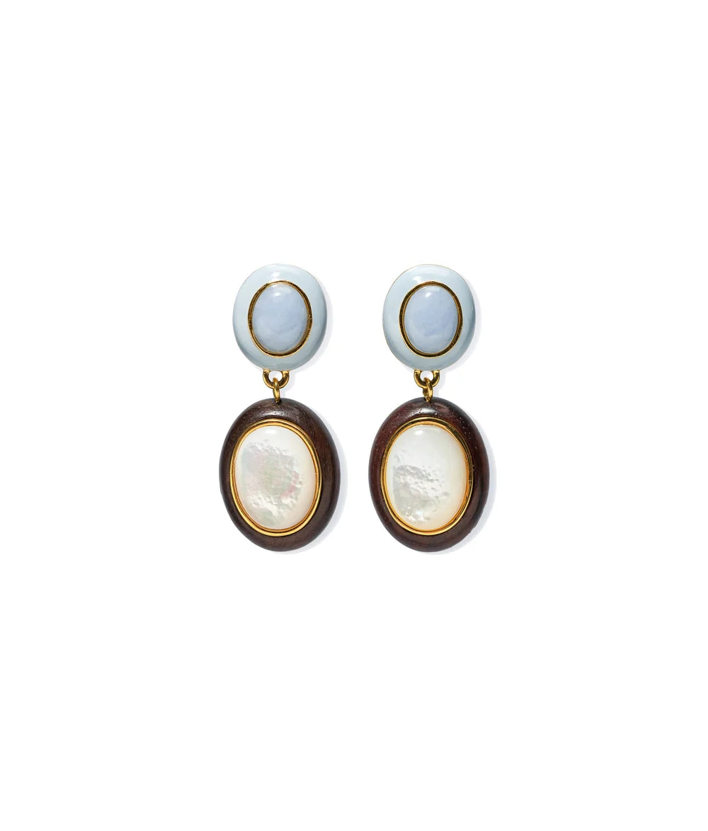 Lizzie Fortunato Papaya Earrings Pearl