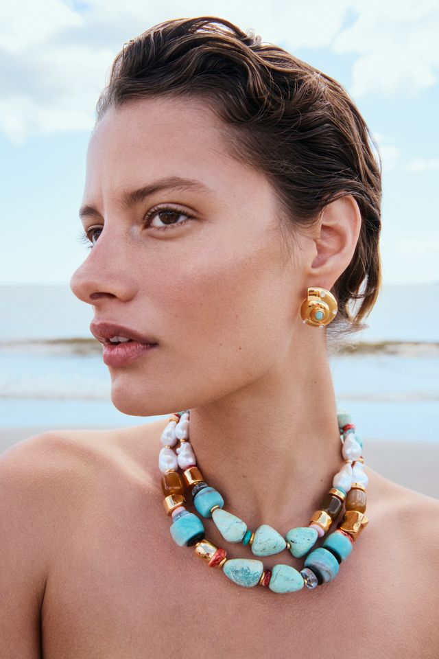 Lizzie Fortunato Nautilus Stud Earrings